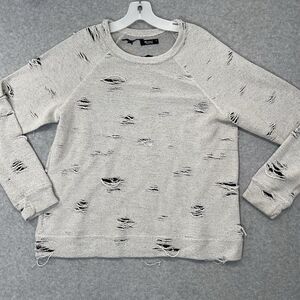 MICHAEL LAUREN Sweatshirt with Holes Small (fits Like a M) Oversized Revolve